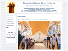 Tablet Screenshot of farnostpustkovec.cz